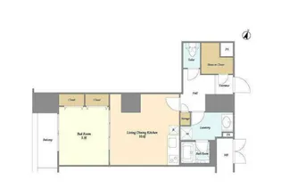 東京都新宿区高田馬場3【マンション】の間取り