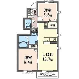 シャーメゾン ソレイユ デ プランタン【1階】の間取り
