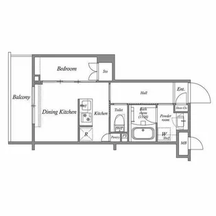 ACP Residence 中延【1階】の間取り
