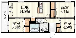 東京都杉並区高円寺南1【マンション】の間取り