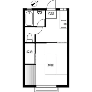 フジハイツ18号館【1階】の間取り