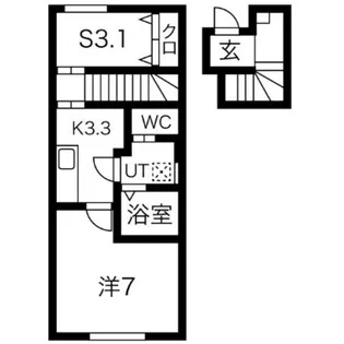 RESI大沢川原II【2階】の間取り