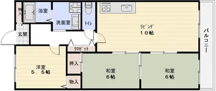 フローラ青山【4階】の間取り