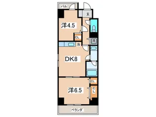 ピアコート【6階】の間取り