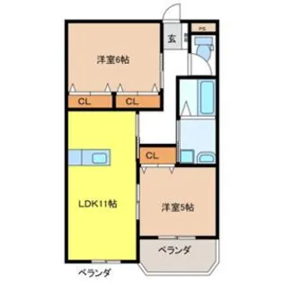 シャトーみずほ【3階】の間取り