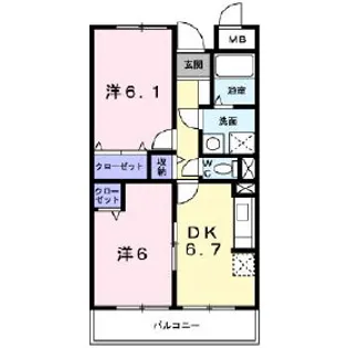 サニーグランデ【3階】の間取り