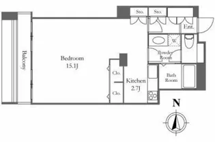 リバーシティ21イーストタワーズ10棟【34階】の間取り