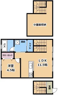 滋賀県守山市欲賀町【アパート】の間取り