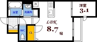 月光南観音零番館【1階】の間取り
