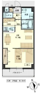 しゃとれ梅田町【7階】の間取り
