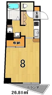 菊岡家 弁財天館【7階】の間取り