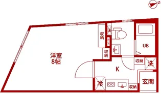 ZEST横浜レジデンス【4階】の間取り