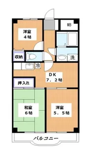 スカイパレスあざみ野【3階】の間取り