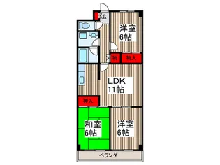 メゾングランルマーニュ【2階】の間取り