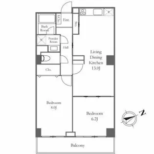 リバーシティ21新川【9階】の間取り