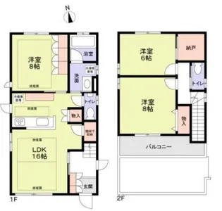 東京都目黒区鷹番1【一戸建】の間取り