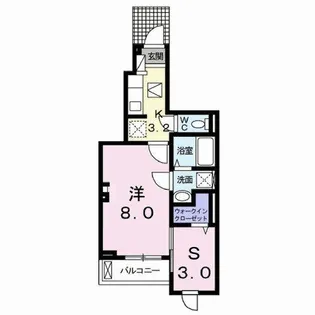 レジデンスやはたIV A【1階】の間取り