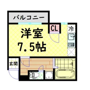 夕陽丘プラトー【3階】の間取り