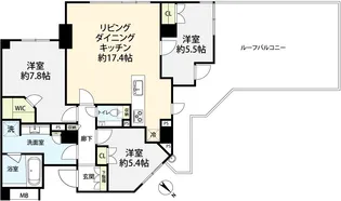 ブランズ瀬田【3階】の間取り