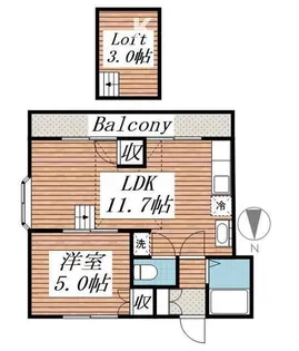 ライフピアストーク【2階】の間取り