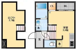 MODERN PALAZZO Isahaya Hatten【1階】の間取り