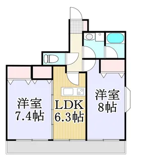 エクセレンスMARUZEN【3階】の間取り