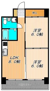 グレイスイン天満II番館【7階】の間取り