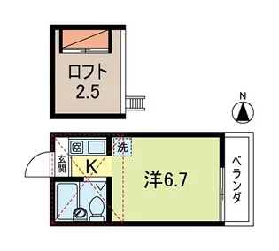 サットンプレイス荻窪【2階】の間取り