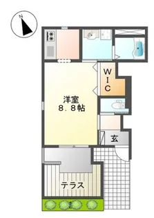 ラ・パーチェ【1階】の間取り