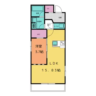 中町・マイスターセブン【1階】の間取り