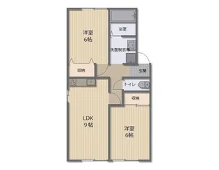 メゾン・シャルマン A【1階】の間取り