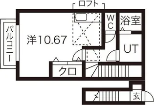 アネックス・メープル高松【2階】の間取り
