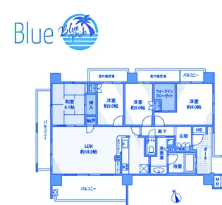 プラウド藤沢イースト【3階】の間取り