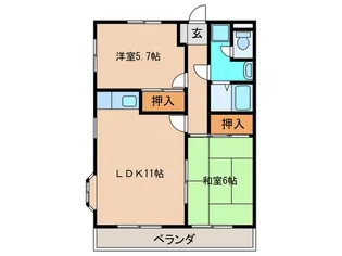 マンションムラテ【3階】の間取り