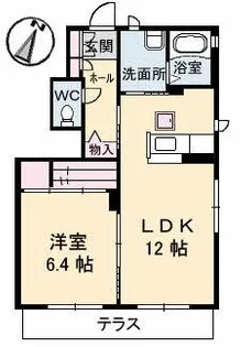 シャーメゾンアリサ【1階】の間取り