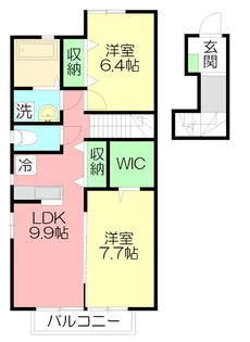 ラルーチェ【2階】の間取り