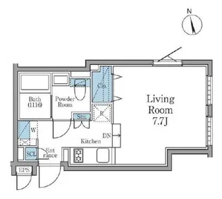 Green view 笹塚(旧PARK SQUARE 笹塚)【1階】の間取り