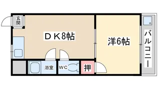 花ハイツ【1階】の間取り