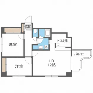 トラストコート34【8階】の間取り