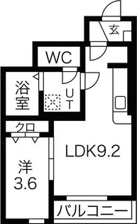 ラビスタアイワヒルズI【1階】の間取り