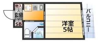 コスモハイツ三国【6階】の間取り