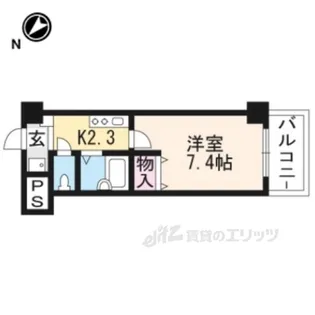 レイクヴュー堅田【3階】の間取り