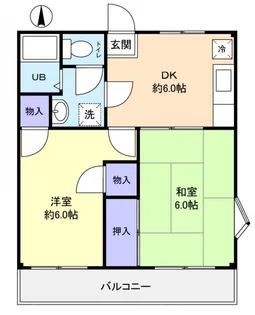 コーポ中村【2階】の間取り