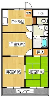 メゾン光大野【3階】の間取り
