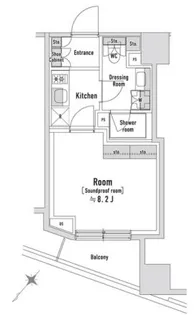 TRACK八丁堀【8階】の間取り