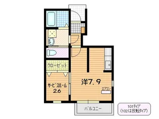 ボヌール【1階】の間取り