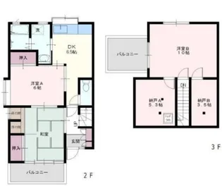 コーポこつがい【2階】の間取り