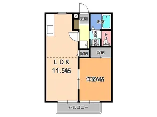 メゾン・フロイデ【2階】の間取り