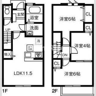 MAISONETTE LAND 込野 Cの間取り