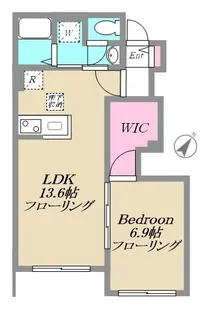 リバーサイドヴィレッジIV棟【1階】の間取り